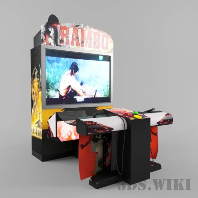 child-room – Rambo slot machine 3D Model