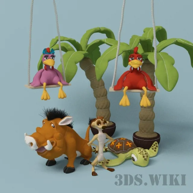 child-room – Set of toys 3D Model