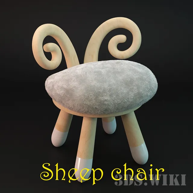 child-room – Sheep Chair 3D Model
