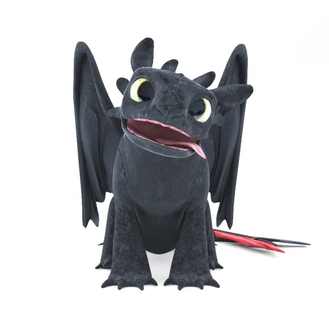 child-room – Soft toy Toothless 3D Model