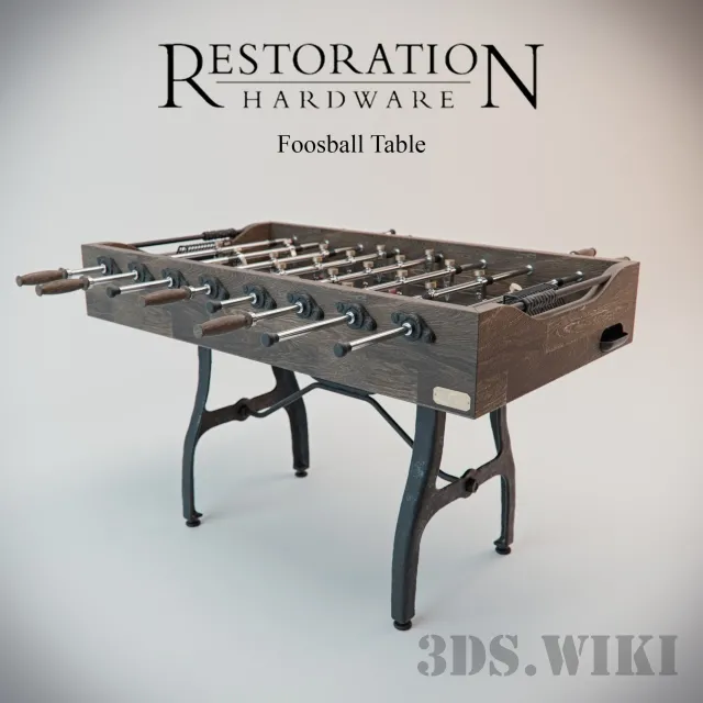 child-room – Table Football Restoration Hardware 3D Model