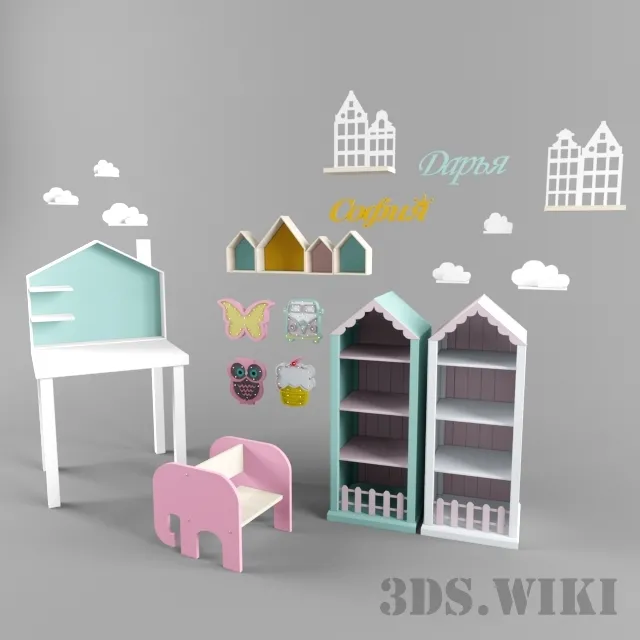 child-room – Toy furniture for children 3D Model