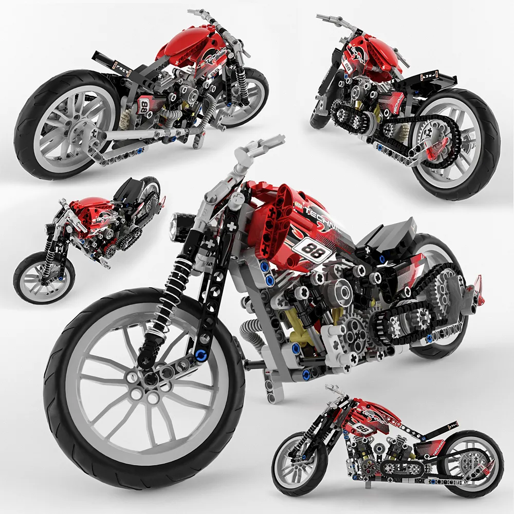 child-room – Toy of motorbike 02 3D Model