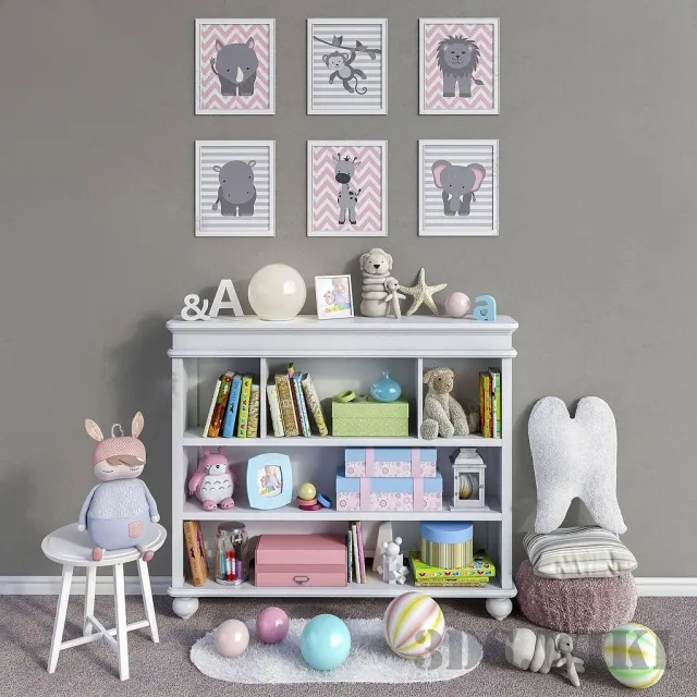 child-room – Toys and furniture Madison 3D Model