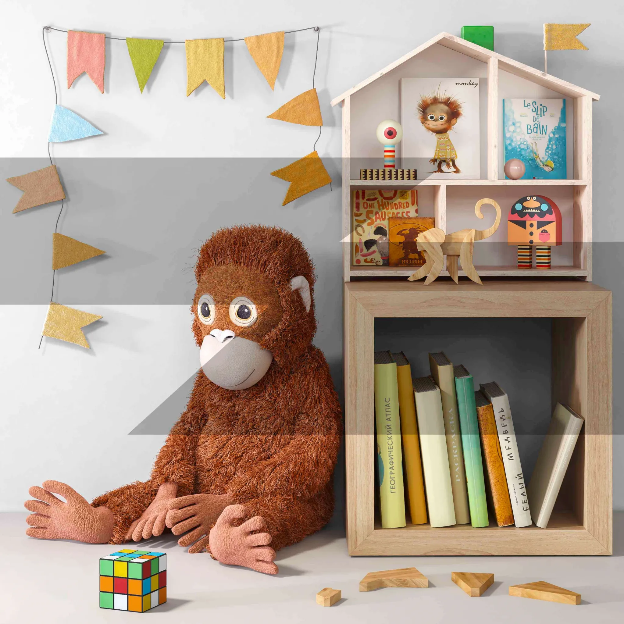 child-room – Toys and furniture SET 45 3D Model