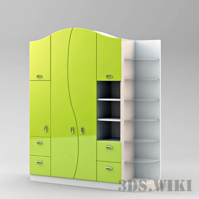 child-room – Wardrobe for children 3D Model
