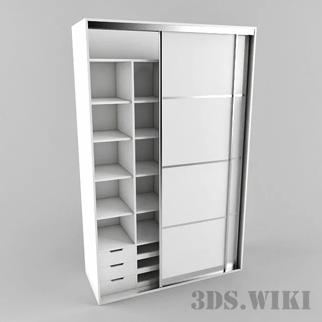 child-room – Wardrobe for the nursery 3D Model