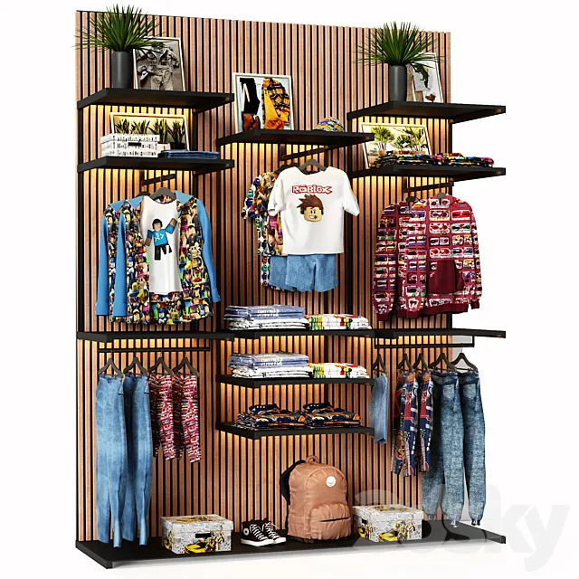 child store hanger 8 3D Model