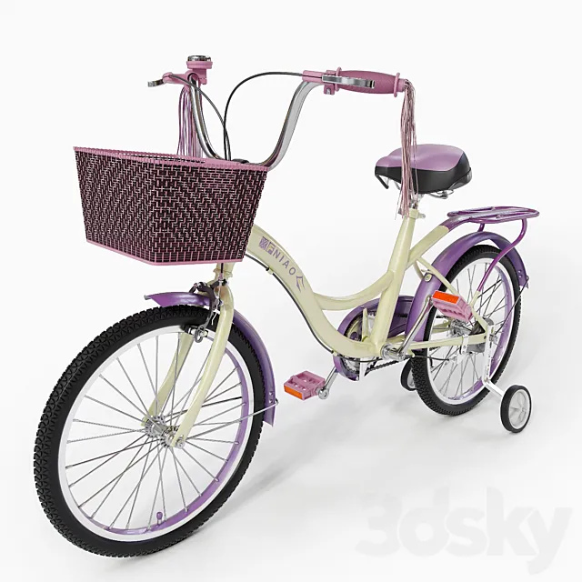Children bicycle 3D Model