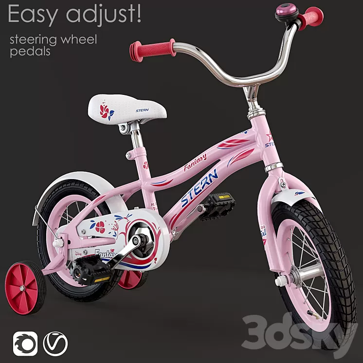Children bicycle. STERN 3D Model Free Download