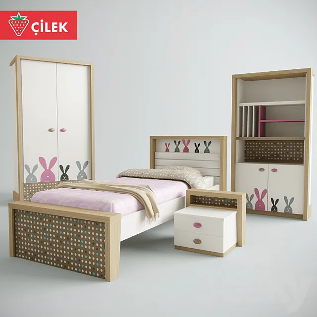 Children Cilec NewJoy. VIP-series. – Series Pink Bunny (NEW 2014) 2 3D Model