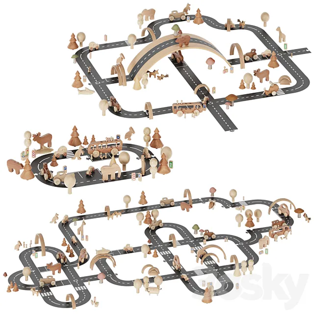 children decor set 14 3D Model children decor set 14 3D Model