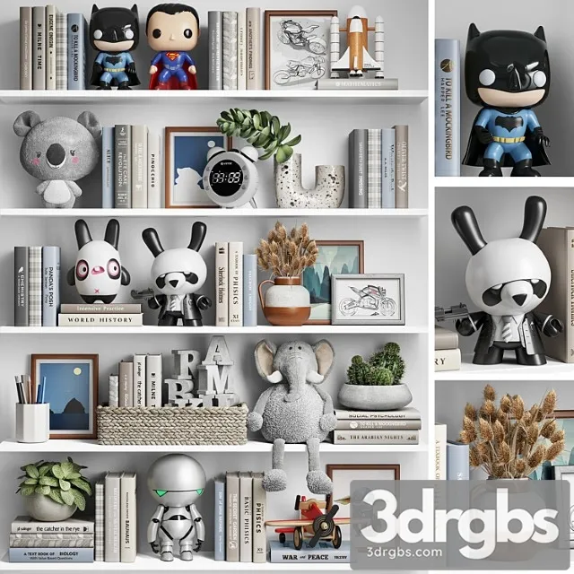 Children Decor Set For Boy 3D Model Download