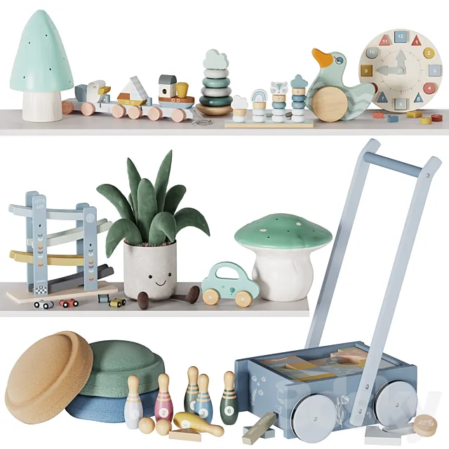 children decor_set 08 3D Model children decor_set 08 3D Model