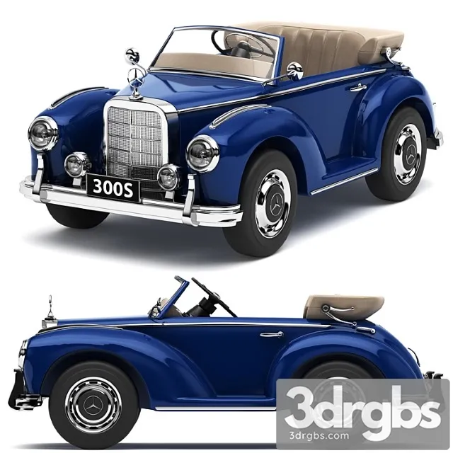 Children Electric Car Mercedes Benz 300S 3D Model Download