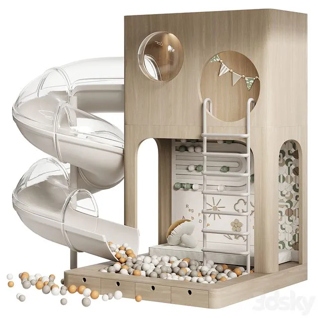 Children play area Interactive 3D Model