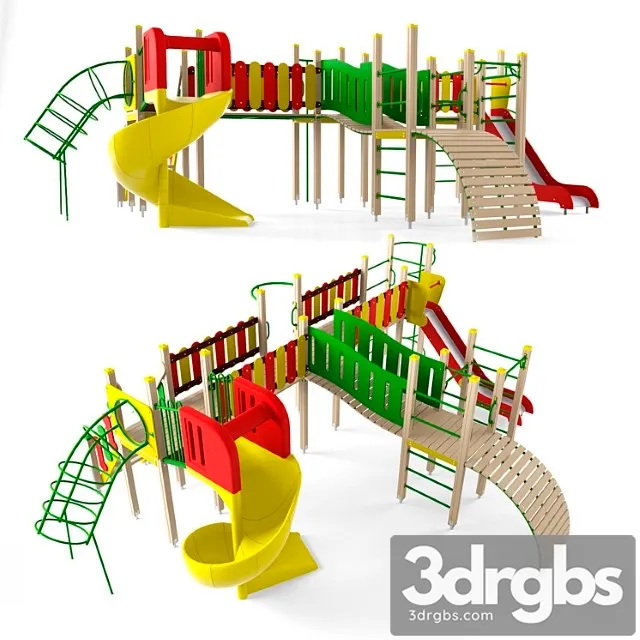 Children Playground 3 3D Model Download