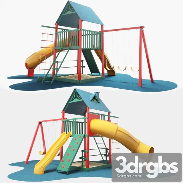 Children Playground 4 3D Model Download
