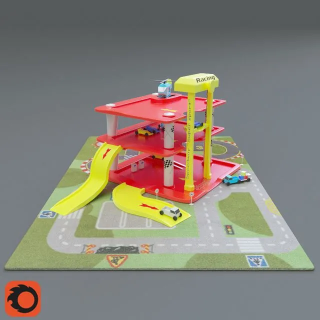 Children race track 3D Model Children race track 3D Model