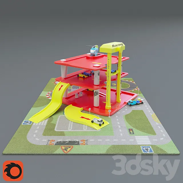 Children race track 3DModel Children race track 3DModel