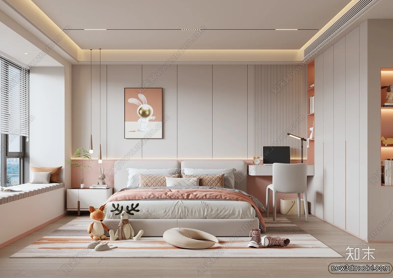 Children Room – 3D Interior Scene – Girl Room – 173 Children Room – 3D Interior Scene – Girl Room – 173