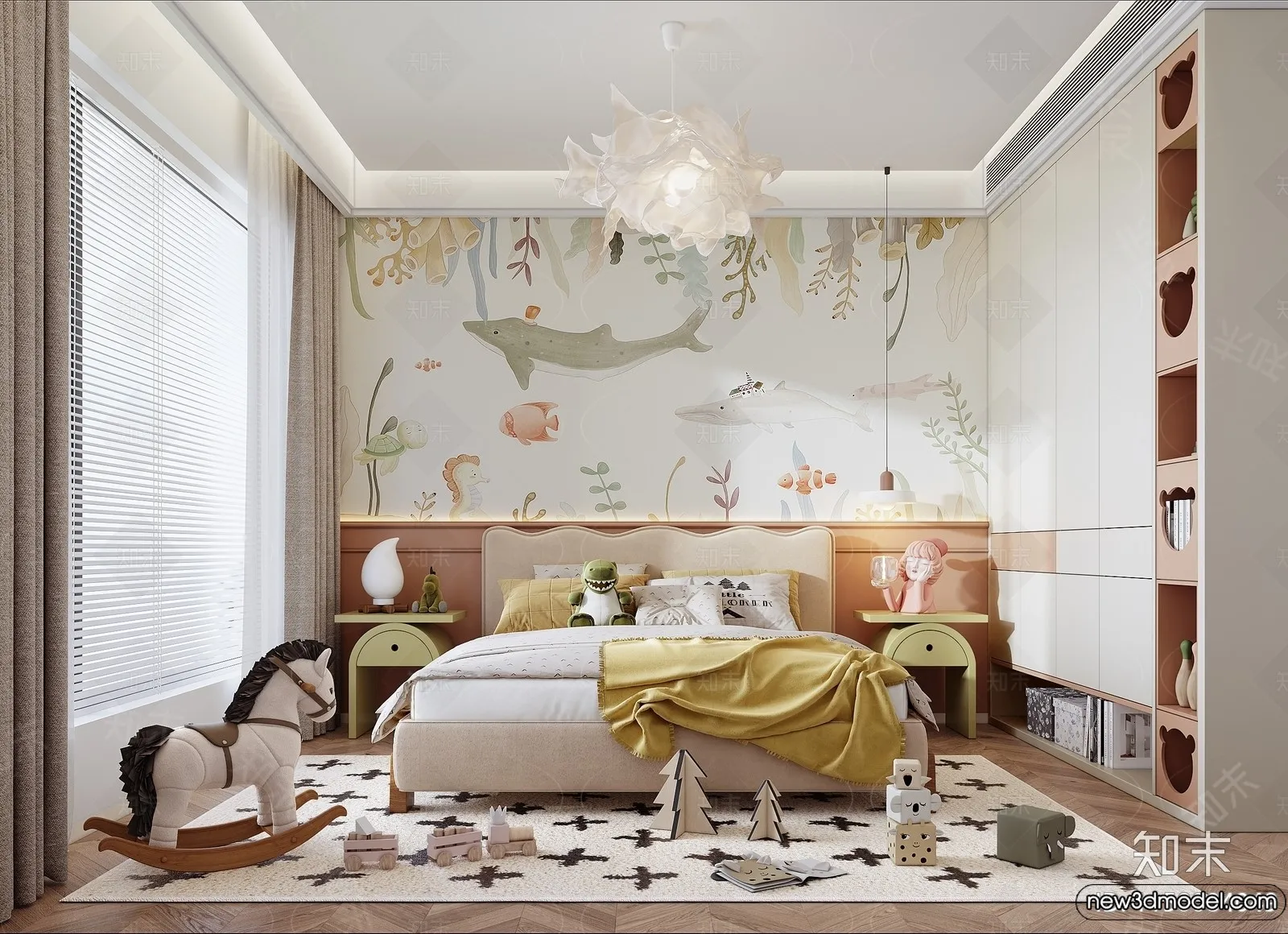 Children Room – 3D Interior Scene – Girl Room – 174 Children Room – 3D Interior Scene – Girl Room – 174
