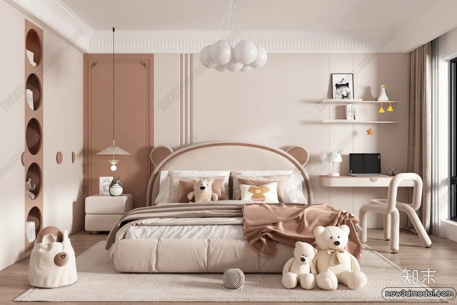 Children Room – 3D Interior Scene – Girl Room – 175 Children Room – 3D Interior Scene – Girl Room – 175