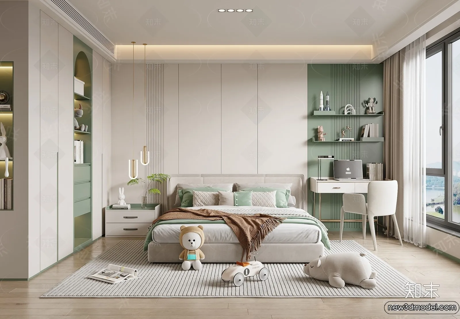Children Room – 3D Interior Scene – Girl Room – 179 Children Room – 3D Interior Scene – Girl Room – 179
