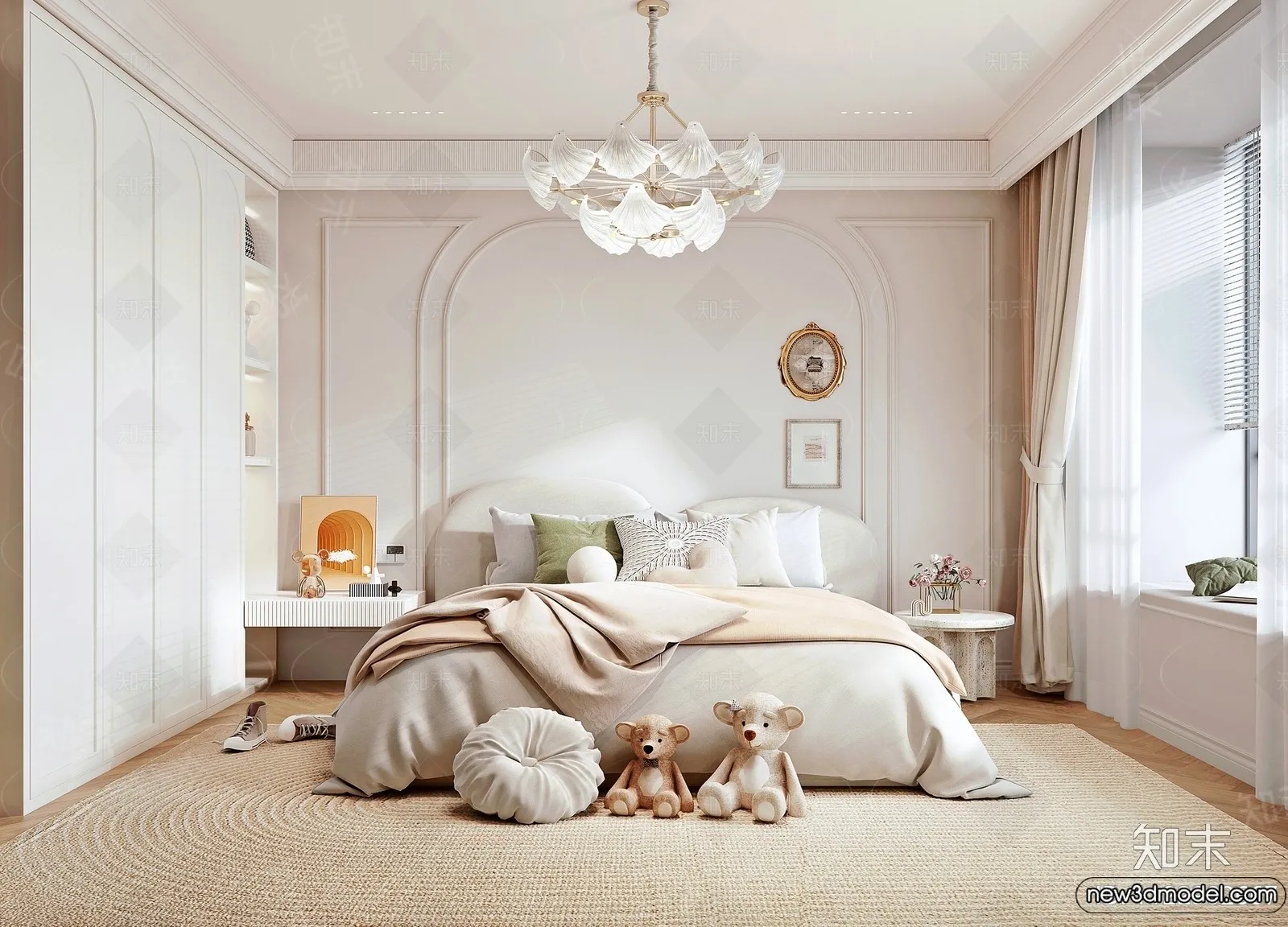 Children Room – 3D Interior Scene – Girl Room – 186 Children Room – 3D Interior Scene – Girl Room – 186