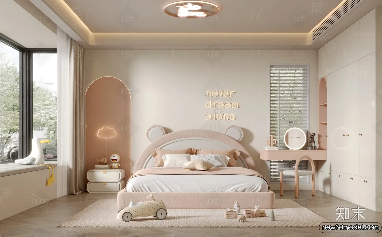 Children Room – 3D Interior Scene – Girl Room – 210 Children Room – 3D Interior Scene – Girl Room – 210