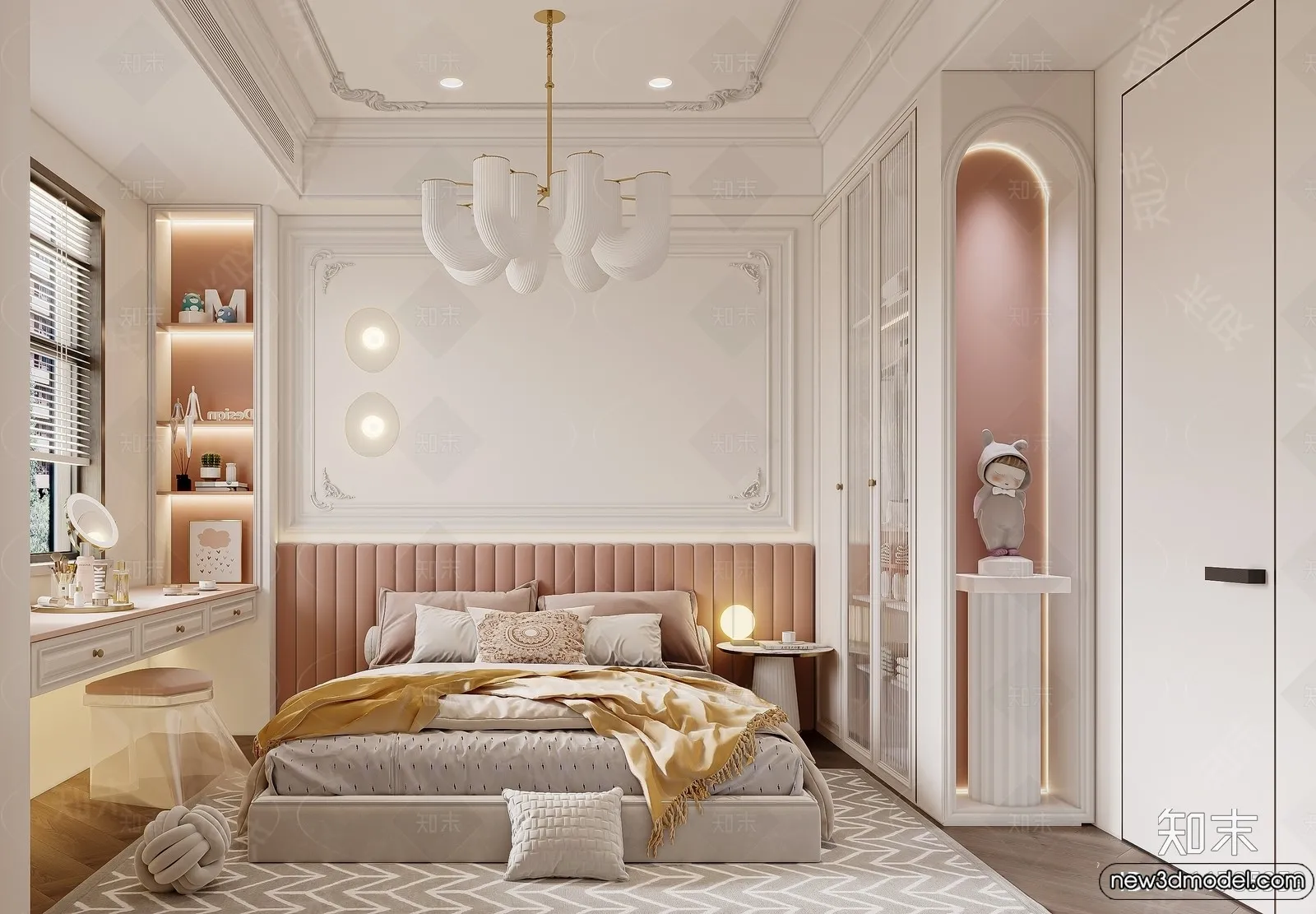 Children Room – 3D Interior Scene – Girl Room – 222 Children Room – 3D Interior Scene – Girl Room – 222