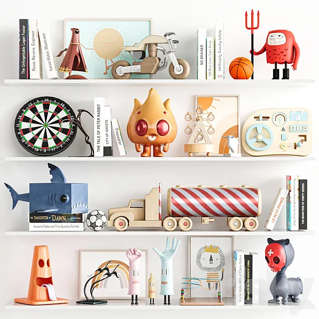 Children Room Set 10 3D Model Children Room Set 10 3D Model