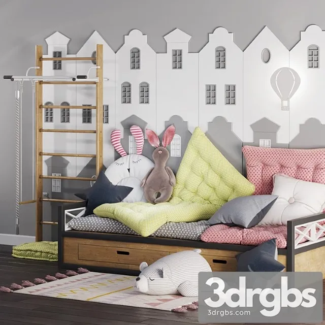 Children Room Set 2 3D Model Download