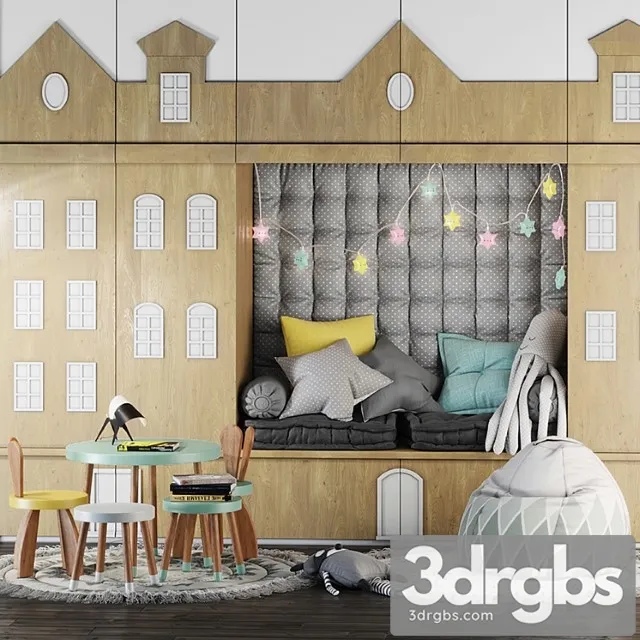 Children Room Set 3D Model Download
