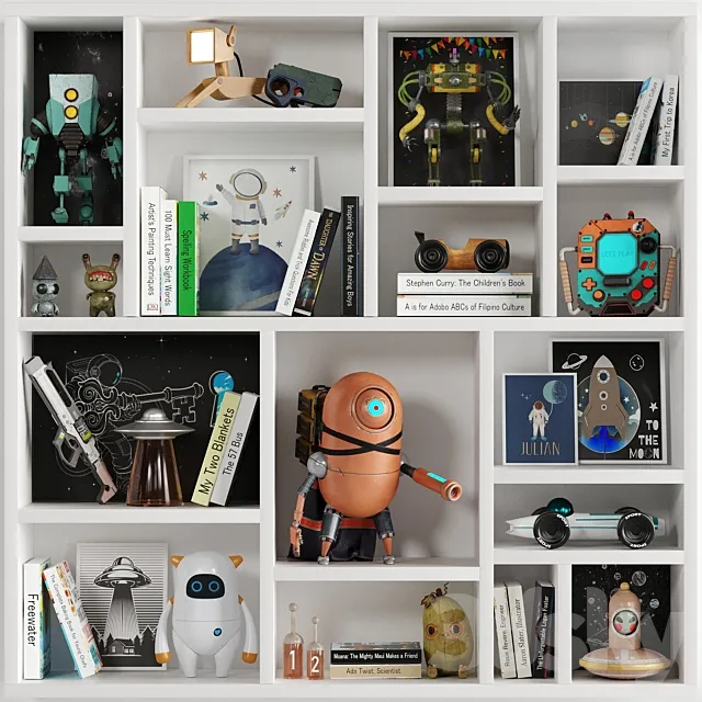 Children Room Set 6 Scifi Set 3D Model