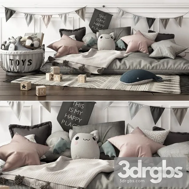 Children Set 03 3D Model Download