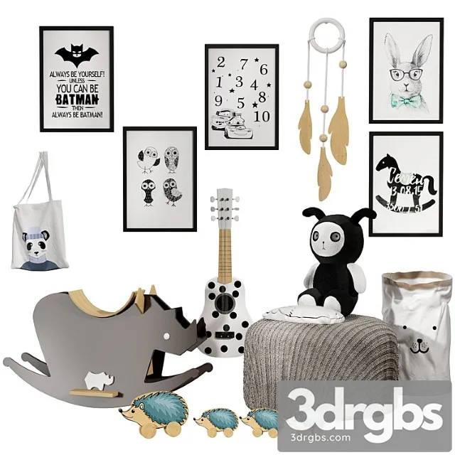 Children Set 07 3D Model Download