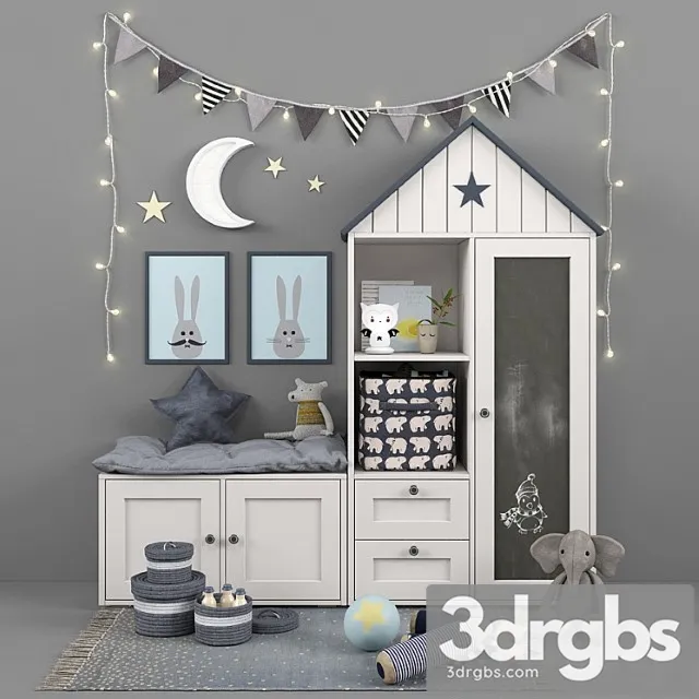 Children Set 3 3D Model Download