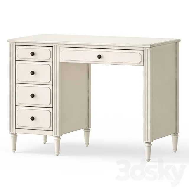 Children writing table Provence 3D Model