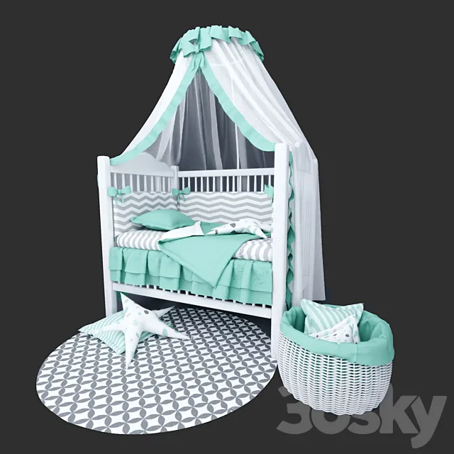 Children’s bed 3D Model Children’s bed 3D Model