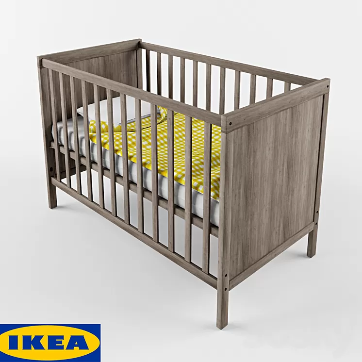 Children's bed and chest of drawers from IKEA 3D Model