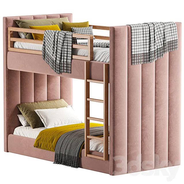 Children’s bed bunk Line 3D Model Children’s bed bunk Line 3D Model