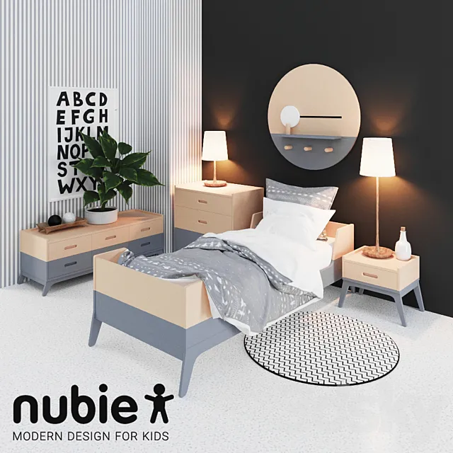 Children’s bedroom by Nobodinoz 3D Model Children’s bedroom by Nobodinoz 3D Model