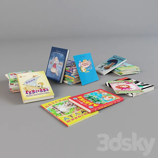 Children’s books 3DModel Children’s books 3DModel
