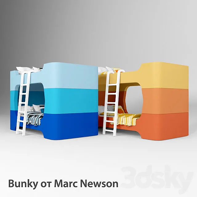 Children’s bunk bed Bunky from Marc Newson 3DModel Children’s bunk bed Bunky from Marc Newson 3DModel