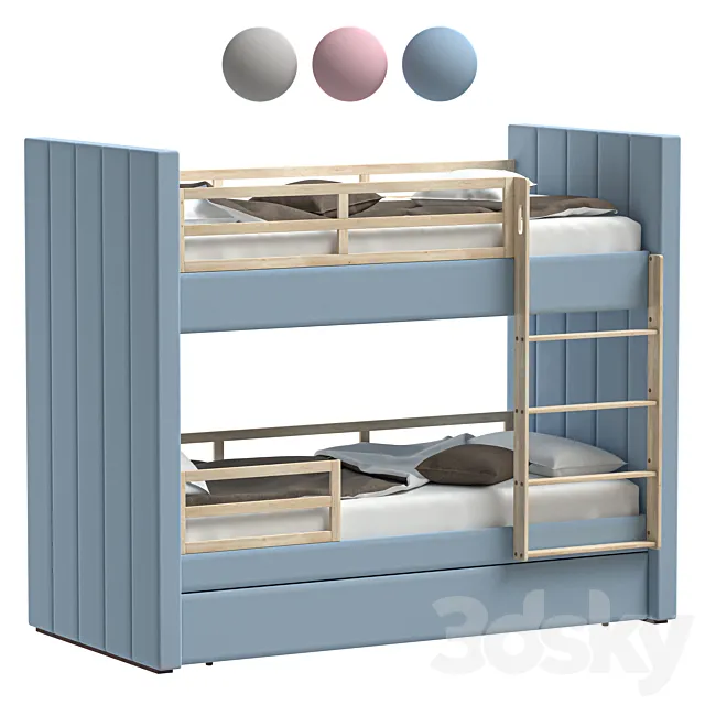 Children’s Bunk Bed Cozy 3D Model Children’s Bunk Bed Cozy 3D Model