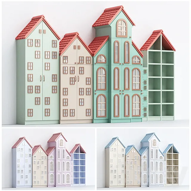 Children’s cabinets-houses part 1 3D Model