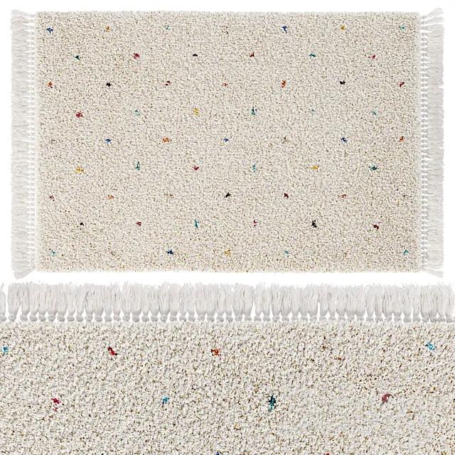 Children’s carpet in multicolored polka dots Javi from LA REDOUTE INTERIEURS 3D Model