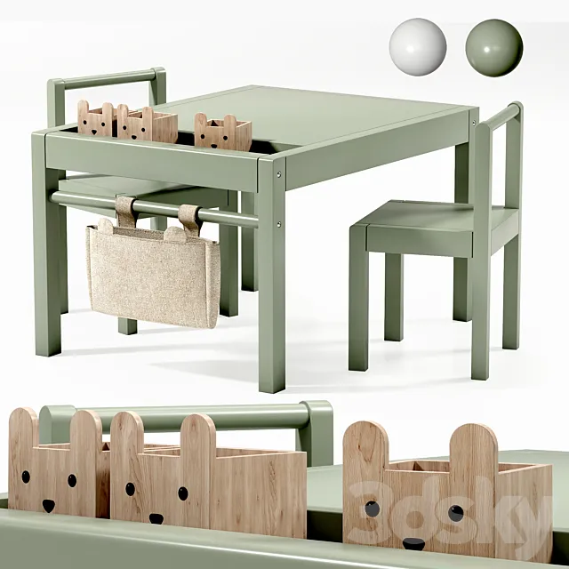 childrens chair 01 3D Model childrens chair 01 3D Model