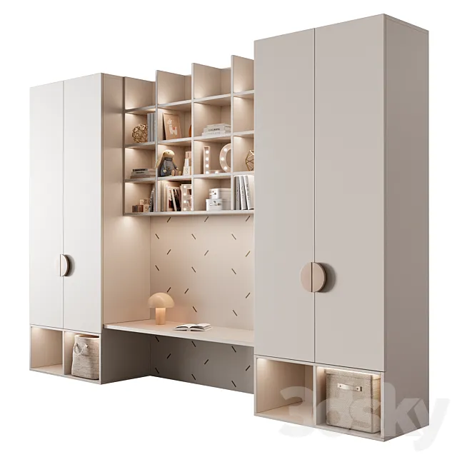 Children’s Closet with fillings 3D Model Children’s Closet with fillings 3D Model